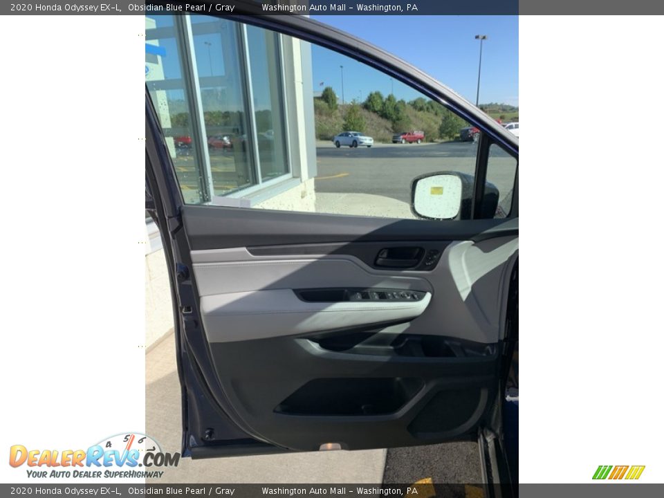 2020 Honda Odyssey EX-L Obsidian Blue Pearl / Gray Photo #10