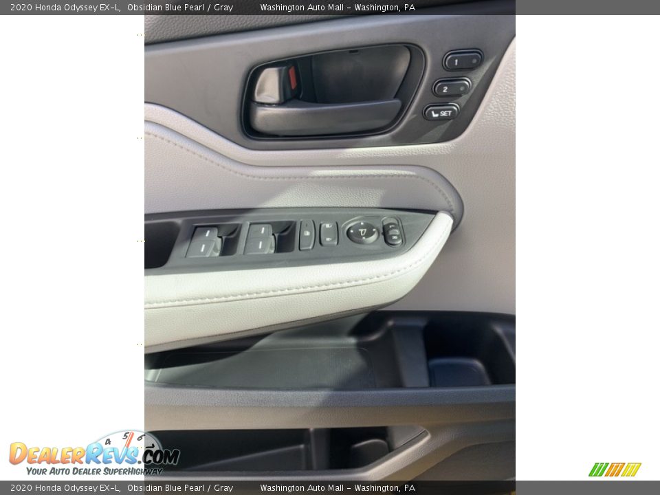 2020 Honda Odyssey EX-L Obsidian Blue Pearl / Gray Photo #11