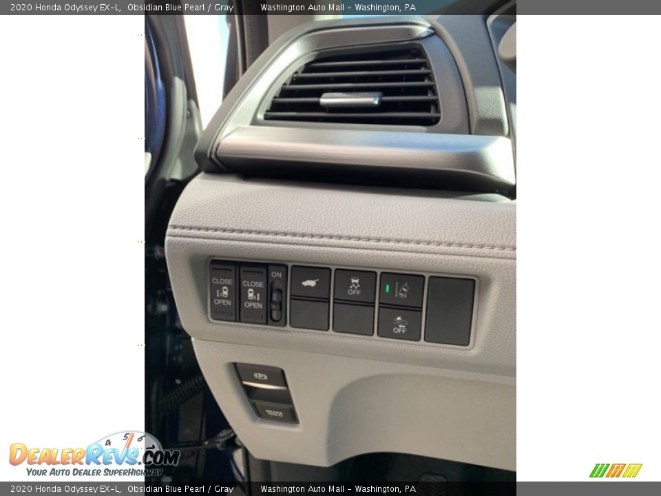2020 Honda Odyssey EX-L Obsidian Blue Pearl / Gray Photo #12
