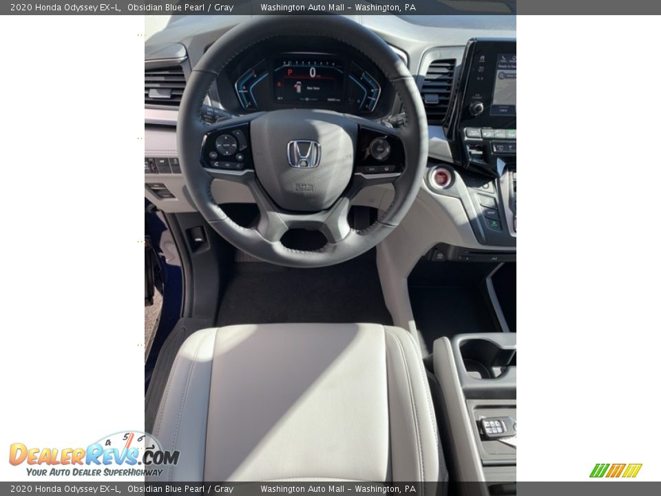 2020 Honda Odyssey EX-L Obsidian Blue Pearl / Gray Photo #13