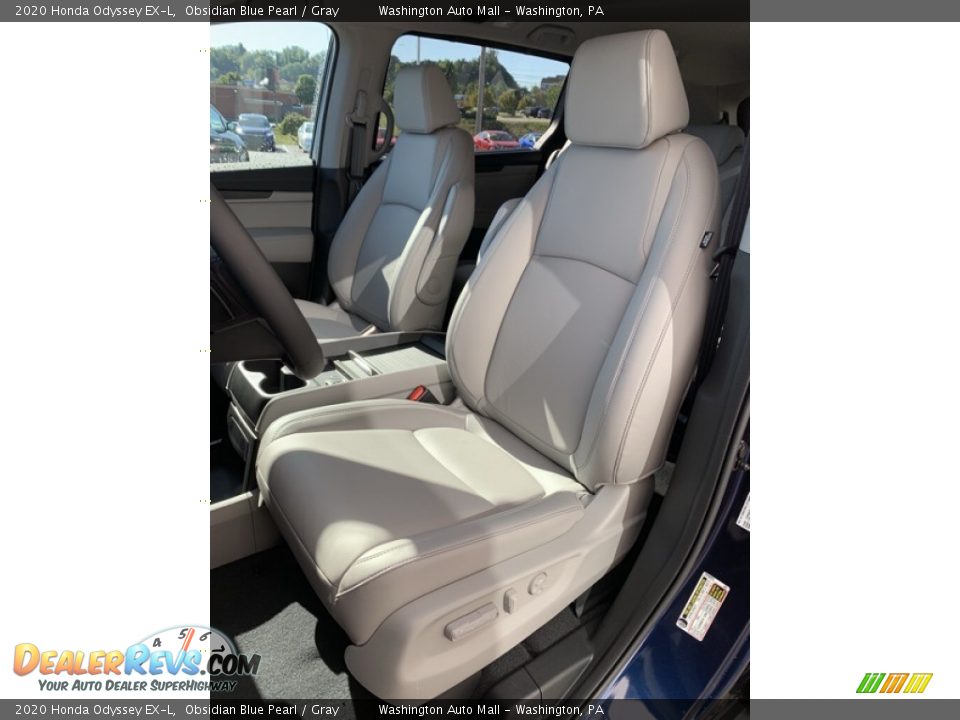 2020 Honda Odyssey EX-L Obsidian Blue Pearl / Gray Photo #14