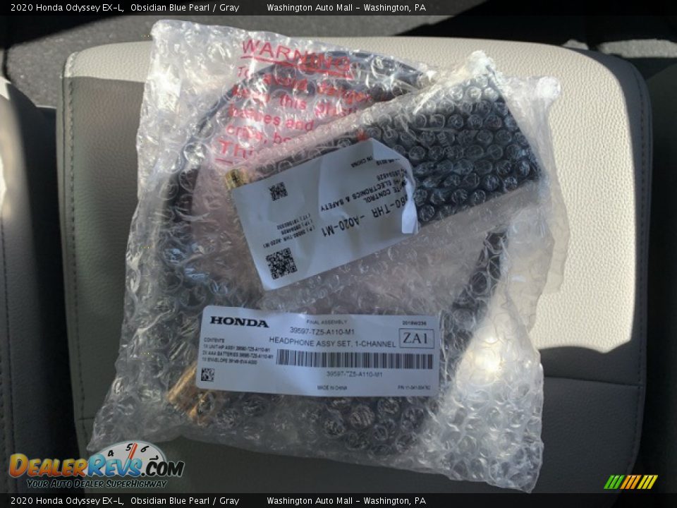 2020 Honda Odyssey EX-L Obsidian Blue Pearl / Gray Photo #30