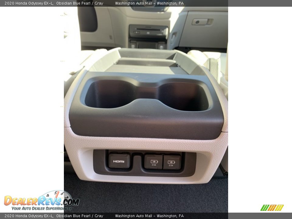 2020 Honda Odyssey EX-L Obsidian Blue Pearl / Gray Photo #31