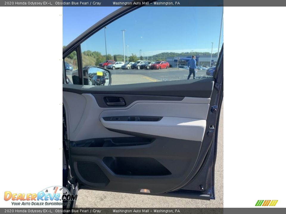 2020 Honda Odyssey EX-L Obsidian Blue Pearl / Gray Photo #32