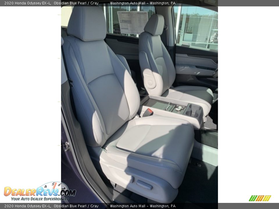 2020 Honda Odyssey EX-L Obsidian Blue Pearl / Gray Photo #33