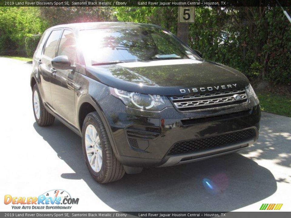 2019 Land Rover Discovery Sport SE Santorini Black Metallic / Ebony Photo #2