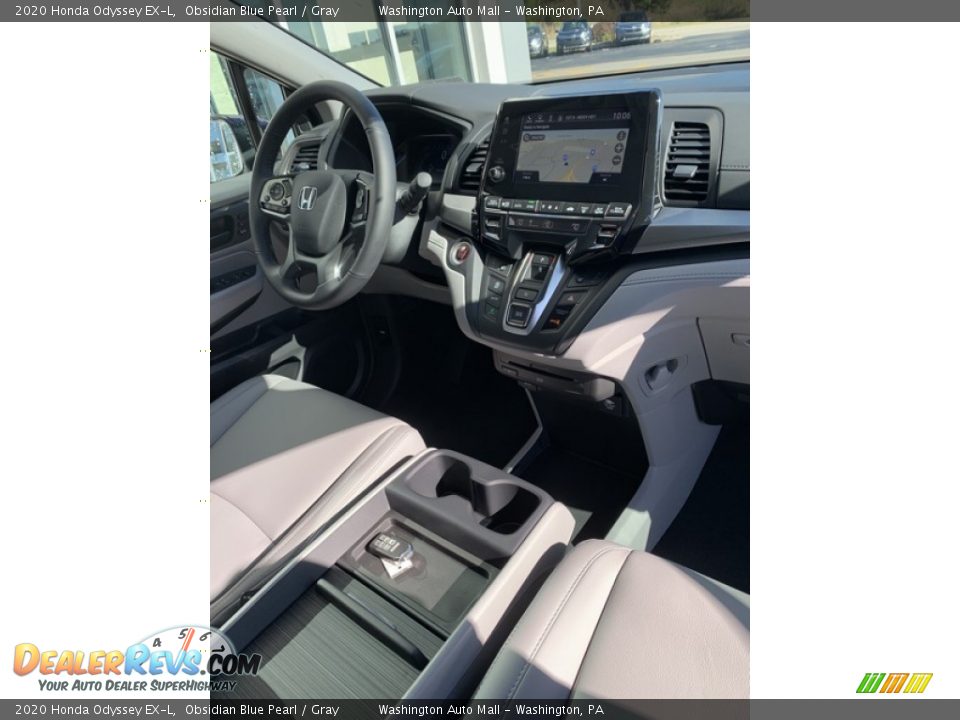 2020 Honda Odyssey EX-L Obsidian Blue Pearl / Gray Photo #34