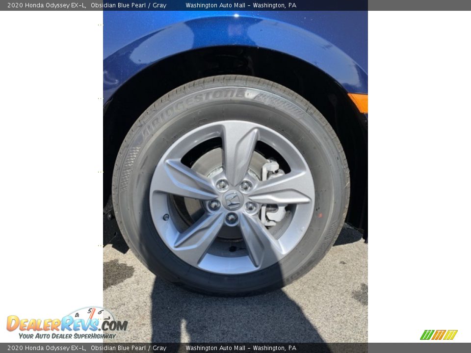 2020 Honda Odyssey EX-L Obsidian Blue Pearl / Gray Photo #36