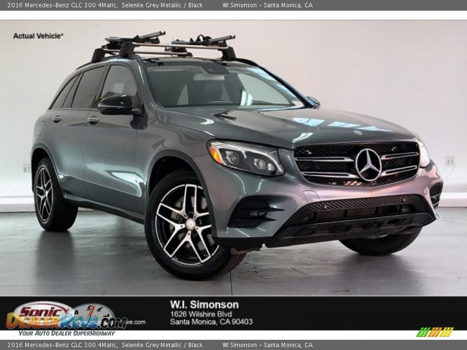 2016 Mercedes-Benz GLC 300 4Matic Selenite Grey Metallic / Black Photo #1