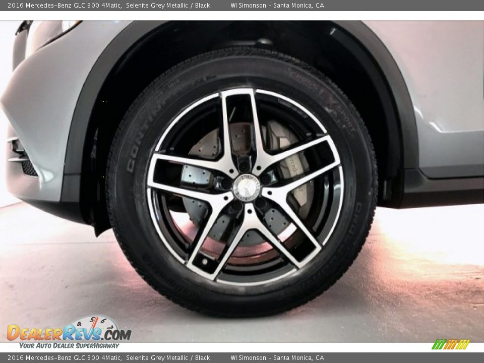 2016 Mercedes-Benz GLC 300 4Matic Selenite Grey Metallic / Black Photo #8
