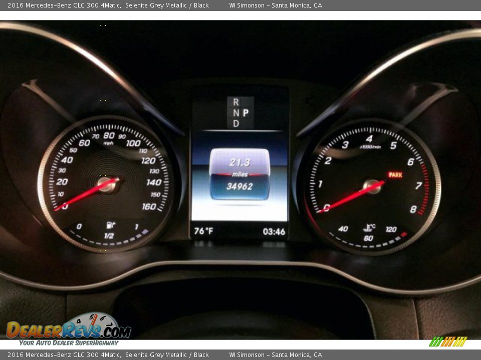 2016 Mercedes-Benz GLC 300 4Matic Gauges Photo #20