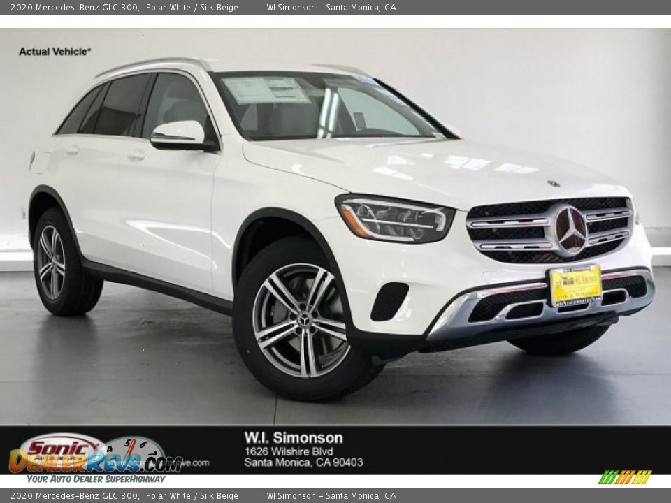 2020 Mercedes-Benz GLC 300 Polar White / Silk Beige Photo #1