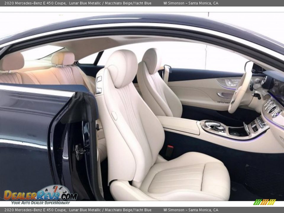 Macchiato Beige/Yacht Blue Interior - 2020 Mercedes-Benz E 450 Coupe Photo #5