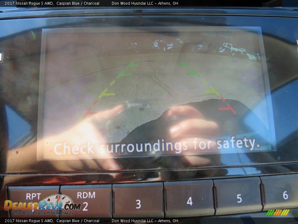2017 Nissan Rogue S AWD Caspian Blue / Charcoal Photo #2