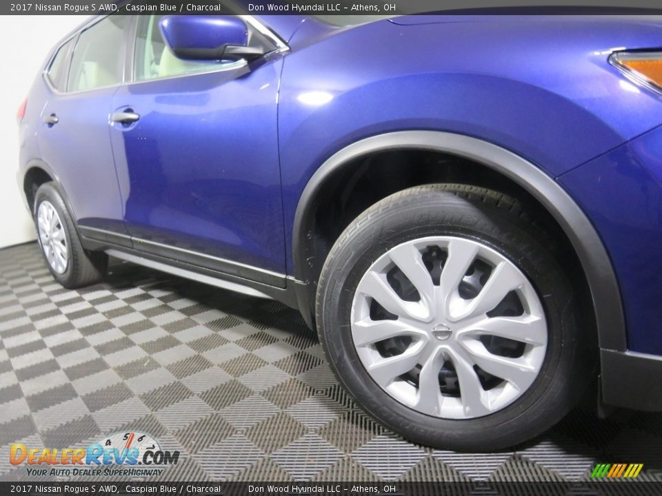 2017 Nissan Rogue S AWD Caspian Blue / Charcoal Photo #4