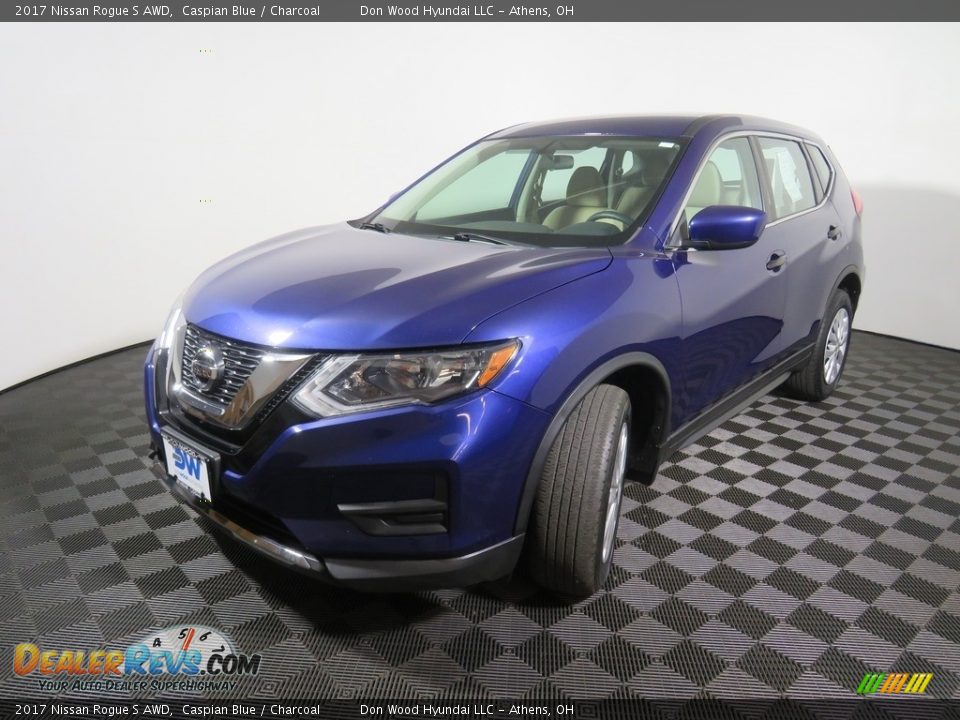 2017 Nissan Rogue S AWD Caspian Blue / Charcoal Photo #8