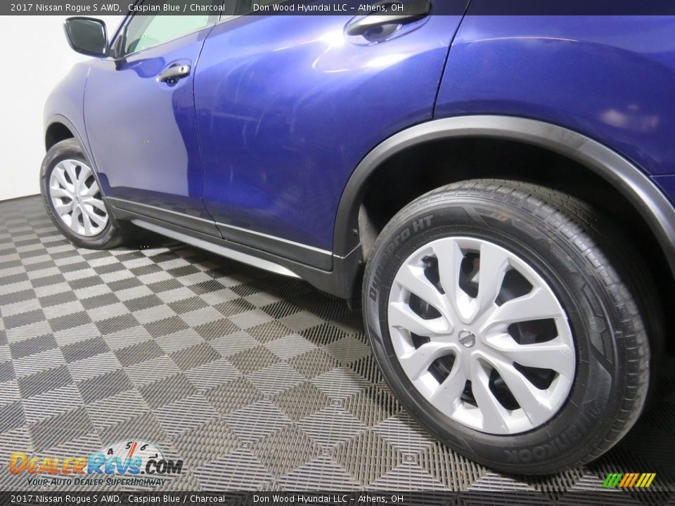 2017 Nissan Rogue S AWD Caspian Blue / Charcoal Photo #10