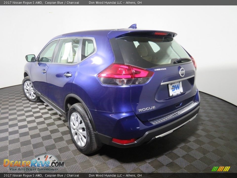 2017 Nissan Rogue S AWD Caspian Blue / Charcoal Photo #11