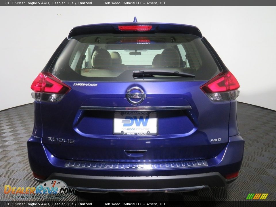2017 Nissan Rogue S AWD Caspian Blue / Charcoal Photo #12