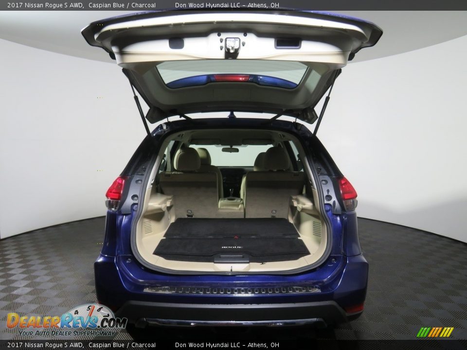 2017 Nissan Rogue S AWD Caspian Blue / Charcoal Photo #13