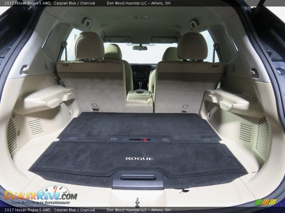 2017 Nissan Rogue S AWD Caspian Blue / Charcoal Photo #14