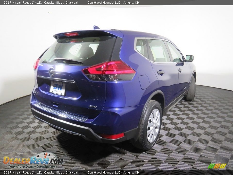 2017 Nissan Rogue S AWD Caspian Blue / Charcoal Photo #15