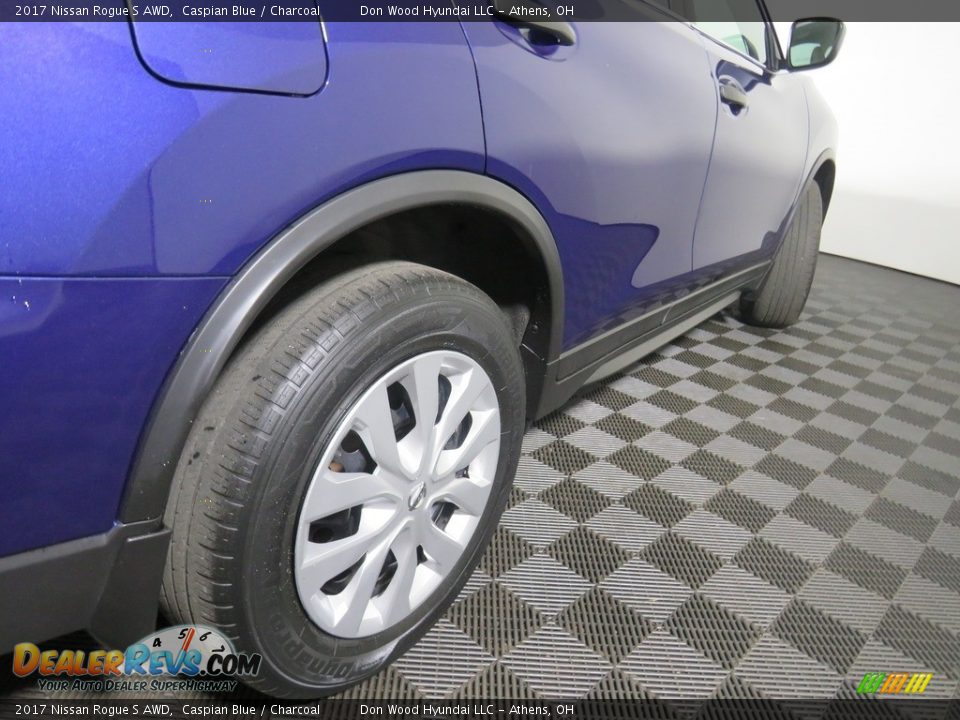 2017 Nissan Rogue S AWD Caspian Blue / Charcoal Photo #16