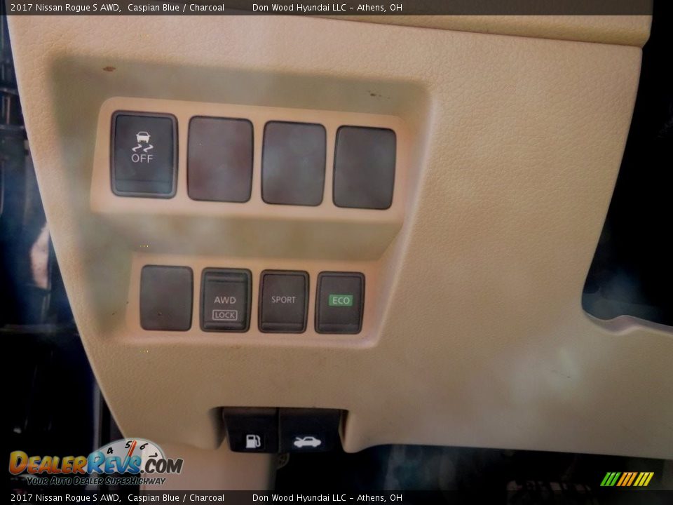 2017 Nissan Rogue S AWD Caspian Blue / Charcoal Photo #18