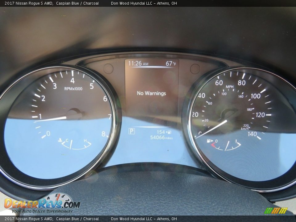 2017 Nissan Rogue S AWD Caspian Blue / Charcoal Photo #19