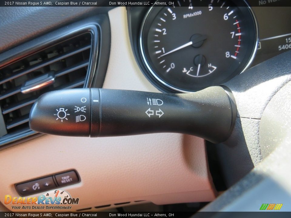 2017 Nissan Rogue S AWD Caspian Blue / Charcoal Photo #21
