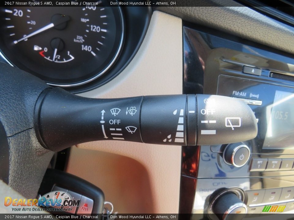 2017 Nissan Rogue S AWD Caspian Blue / Charcoal Photo #24