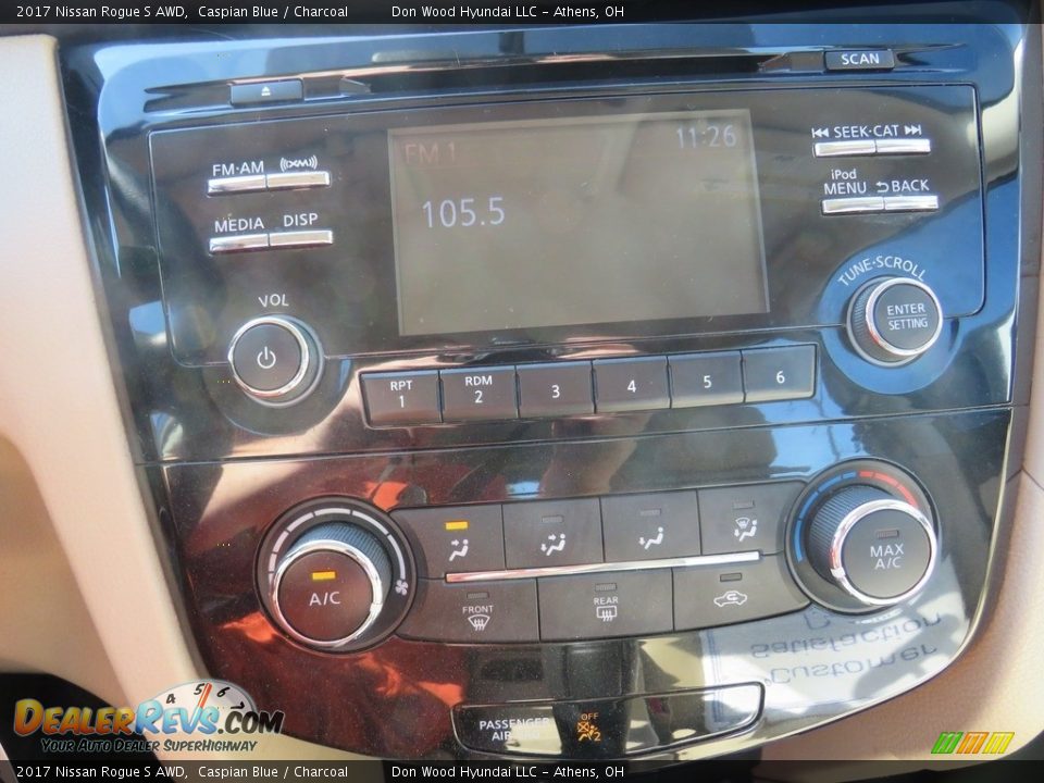 2017 Nissan Rogue S AWD Caspian Blue / Charcoal Photo #25