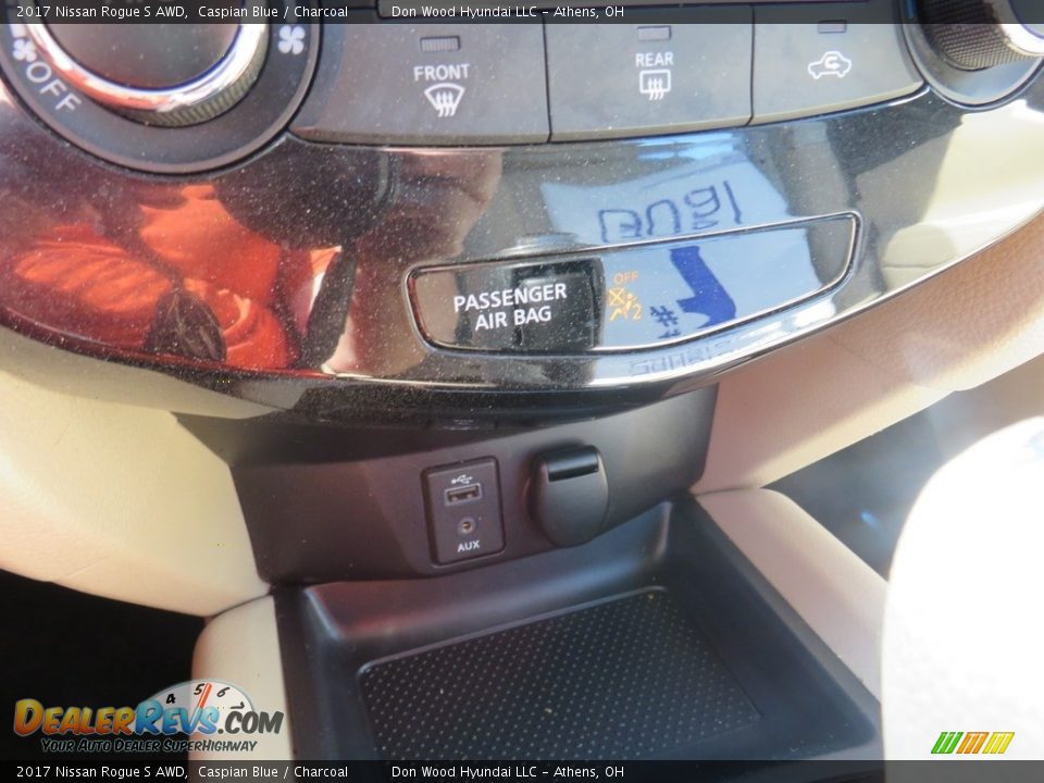 2017 Nissan Rogue S AWD Caspian Blue / Charcoal Photo #26