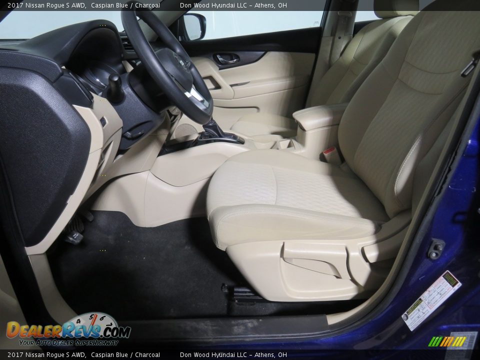 2017 Nissan Rogue S AWD Caspian Blue / Charcoal Photo #28