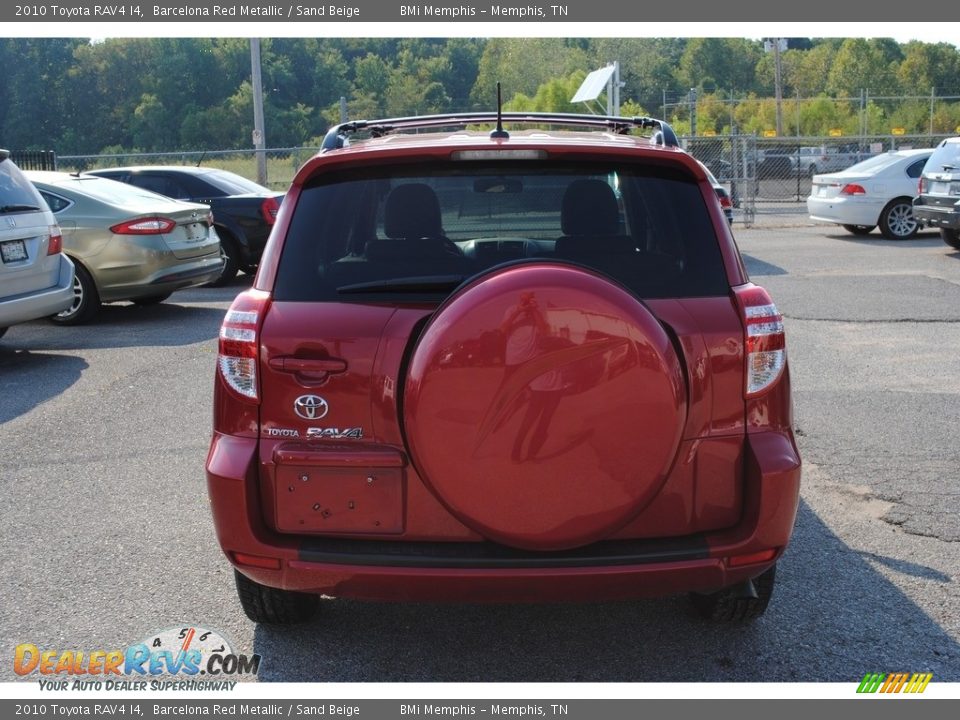 2010 Toyota RAV4 I4 Barcelona Red Metallic / Sand Beige Photo #4