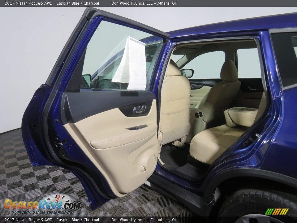 2017 Nissan Rogue S AWD Caspian Blue / Charcoal Photo #31