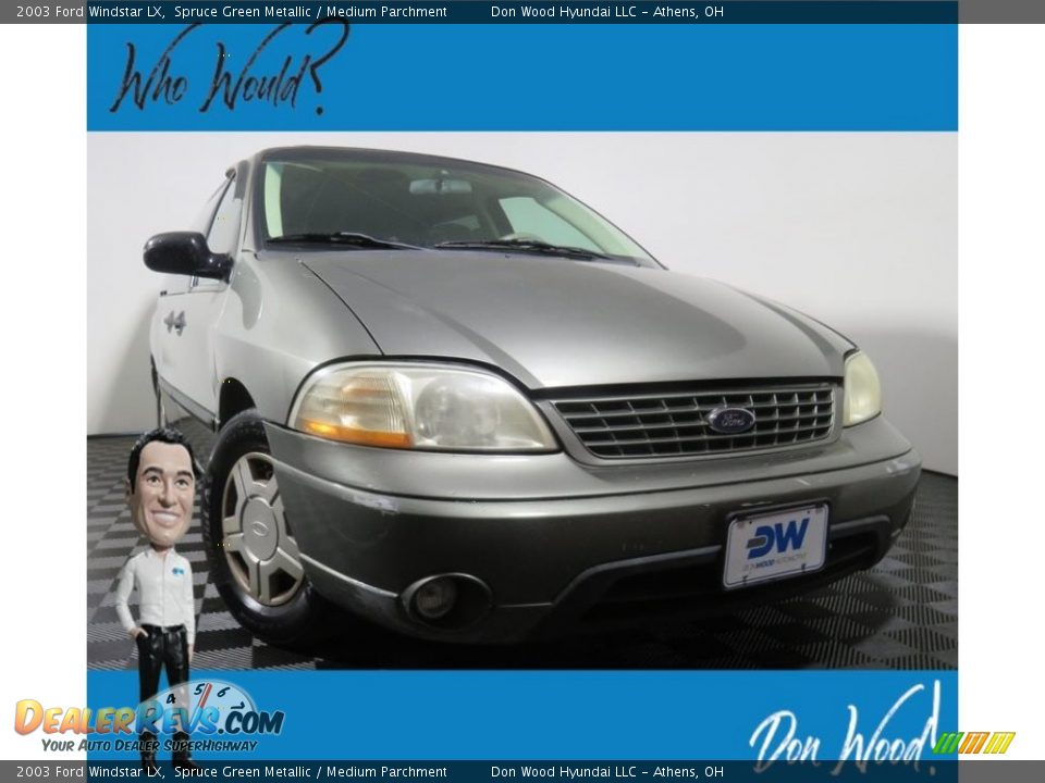 2003 Ford Windstar LX Spruce Green Metallic / Medium Parchment Photo #1