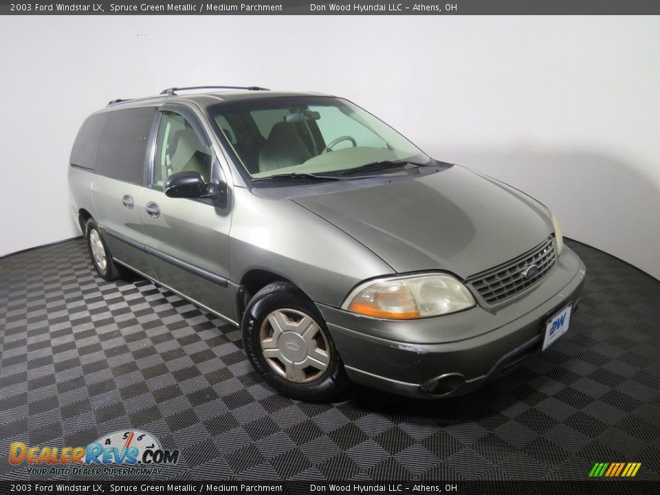 2003 Ford Windstar LX Spruce Green Metallic / Medium Parchment Photo #2