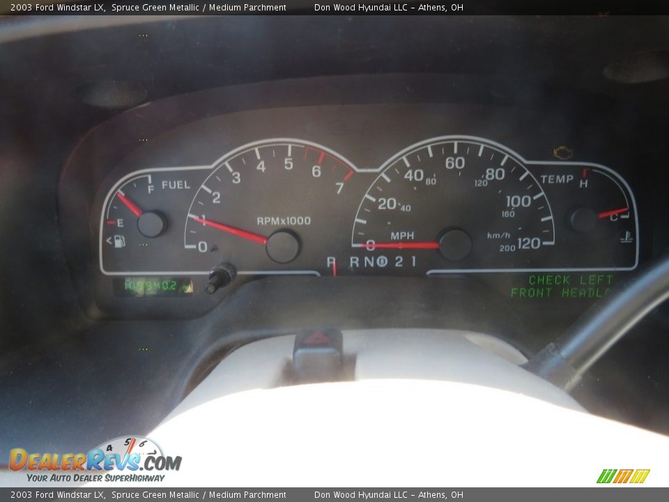 2003 Ford Windstar LX Spruce Green Metallic / Medium Parchment Photo #20