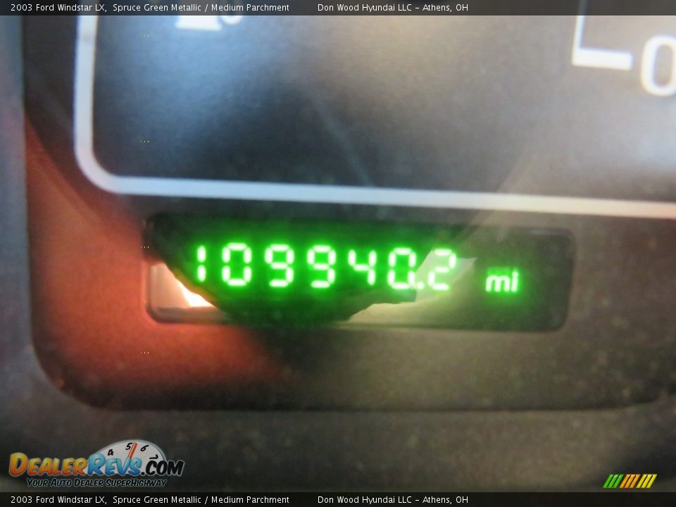 2003 Ford Windstar LX Spruce Green Metallic / Medium Parchment Photo #21