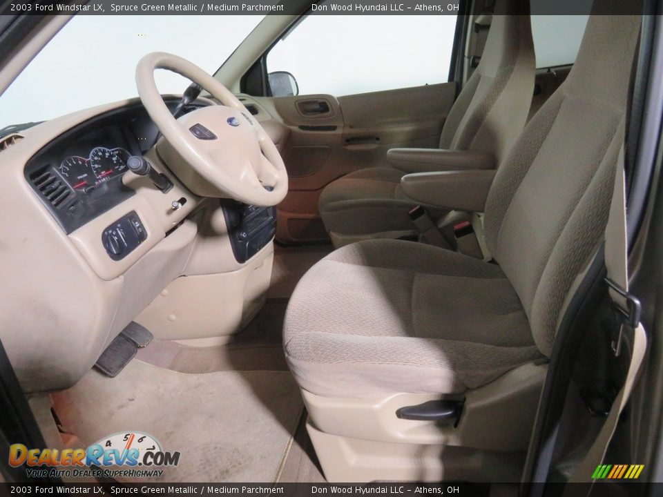 2003 Ford Windstar LX Spruce Green Metallic / Medium Parchment Photo #28