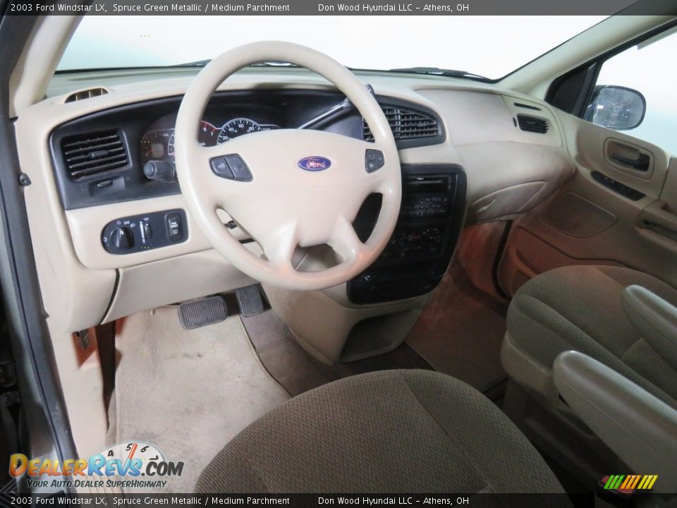 2003 Ford Windstar LX Spruce Green Metallic / Medium Parchment Photo #29
