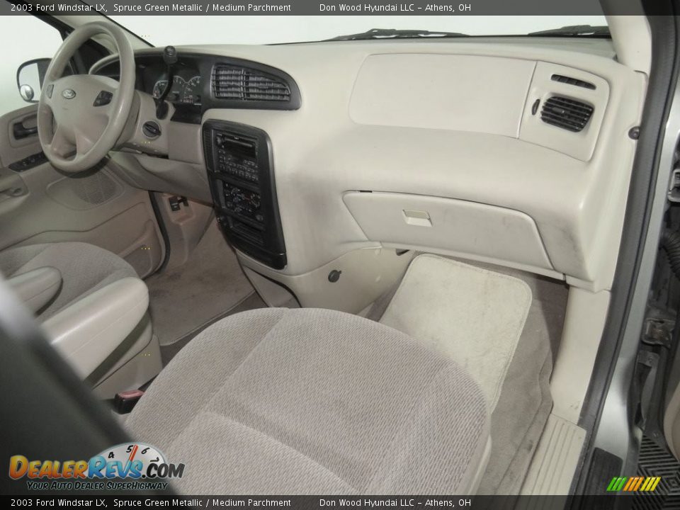 2003 Ford Windstar LX Spruce Green Metallic / Medium Parchment Photo #36