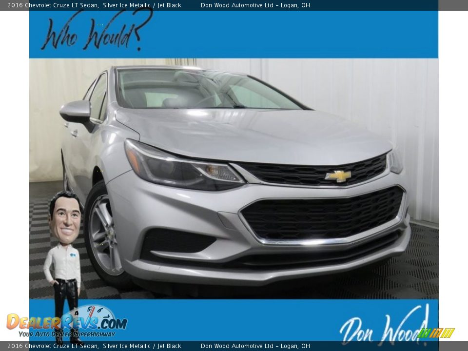 2016 Chevrolet Cruze LT Sedan Silver Ice Metallic / Jet Black Photo #1