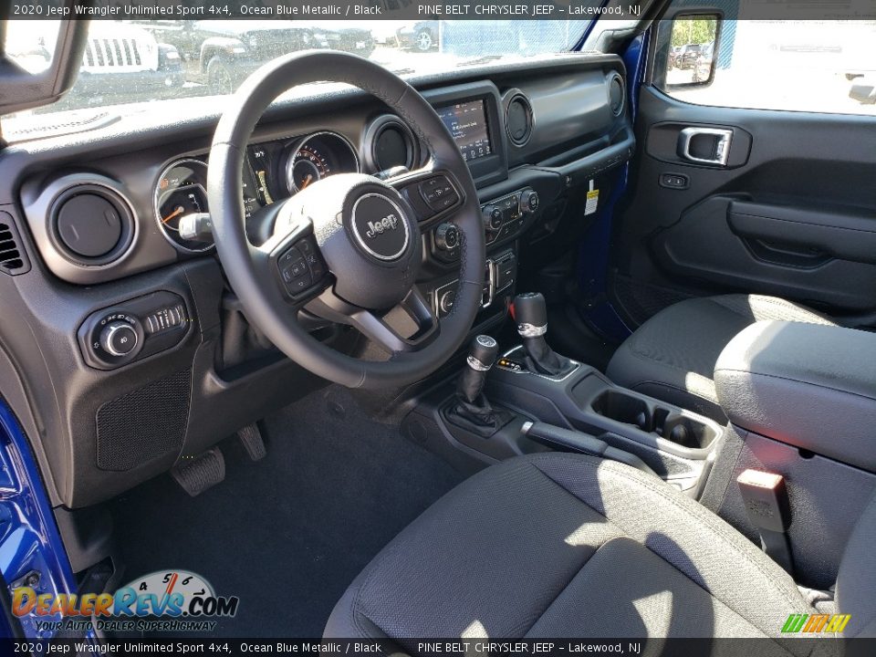 2020 Jeep Wrangler Unlimited Sport 4x4 Ocean Blue Metallic / Black Photo #7
