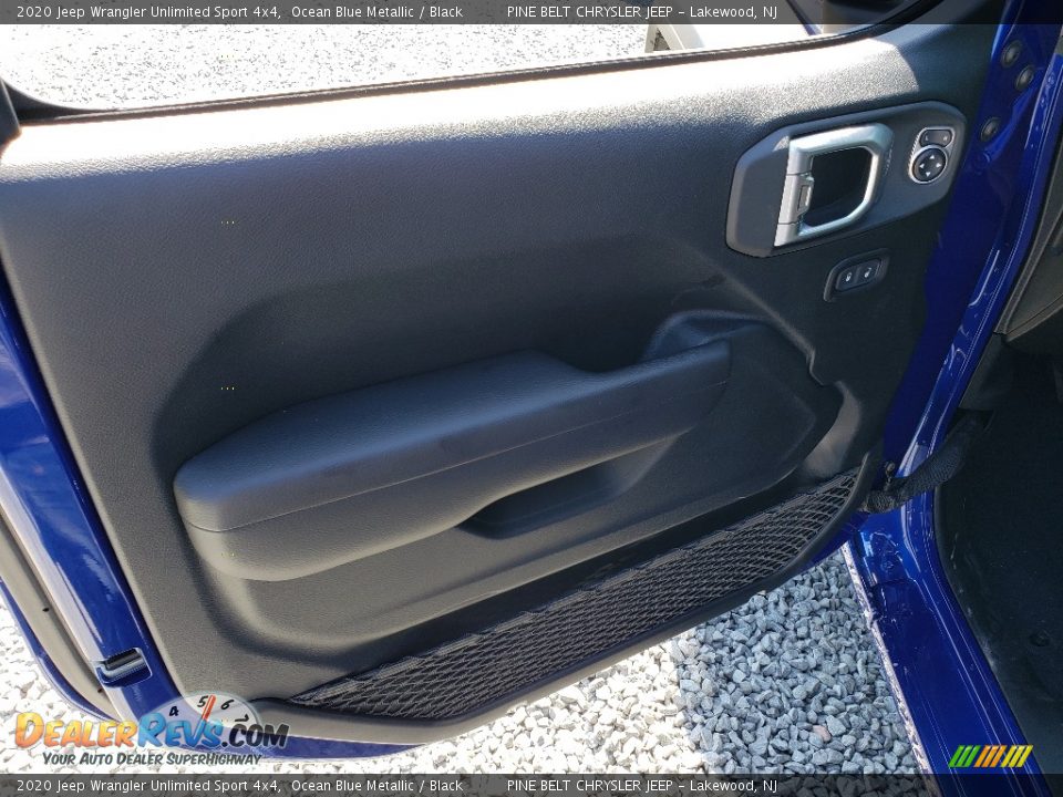 2020 Jeep Wrangler Unlimited Sport 4x4 Ocean Blue Metallic / Black Photo #8