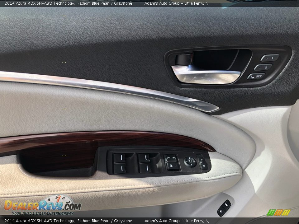 2014 Acura MDX SH-AWD Technology Fathom Blue Pearl / Graystone Photo #8