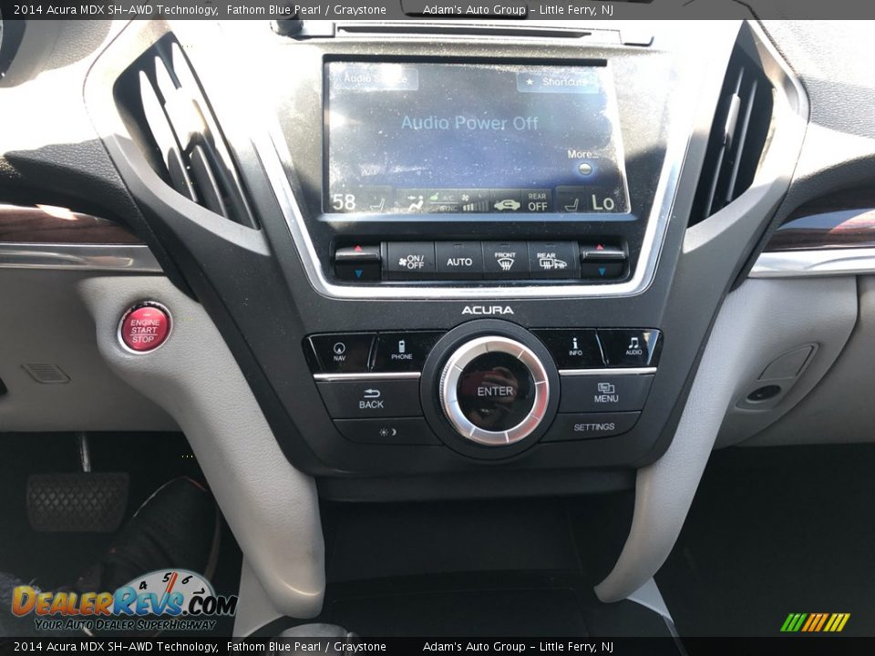 2014 Acura MDX SH-AWD Technology Fathom Blue Pearl / Graystone Photo #17