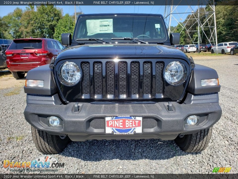 2020 Jeep Wrangler Unlimited Sport 4x4 Black / Black Photo #2