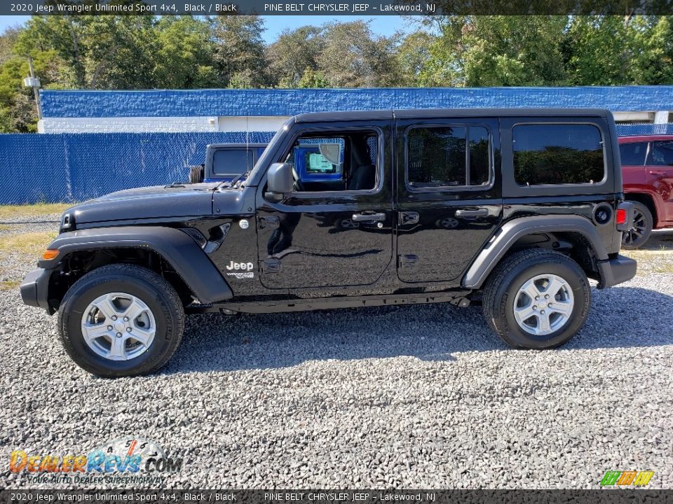 2020 Jeep Wrangler Unlimited Sport 4x4 Black / Black Photo #3